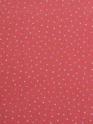 Dvojitá gázovina / mušelín malé puntíky na korálové