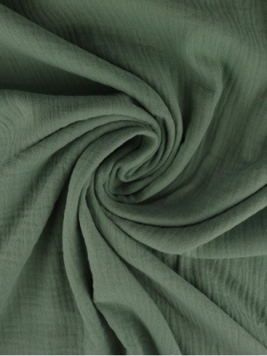 Dvojitá gázovina / mušelín starozelený